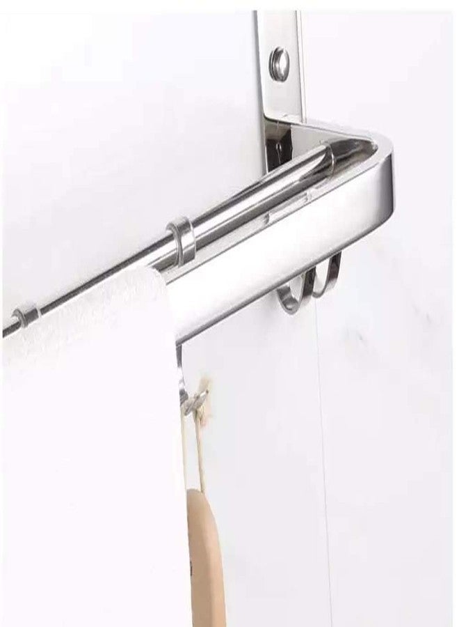 iSTAR 304 Grade 24 Inch Stainless Steel Dual Folding Towel Rack for Bathroom/Towel Stand/Hanger/Bathroom Accessories - Image 2